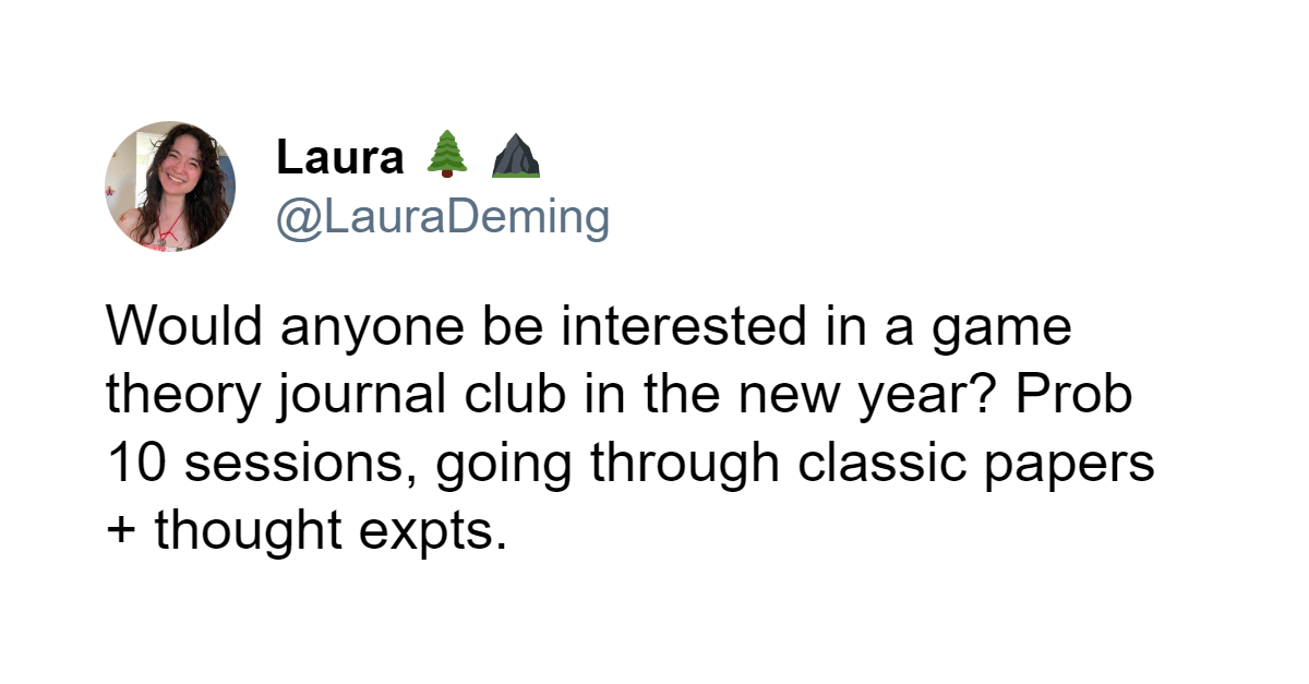Tweet from Laura about forming a learning club